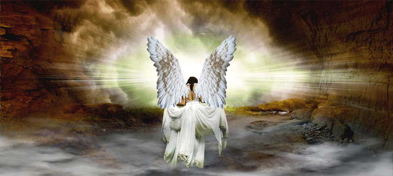 angel-entering-heaven-with-light