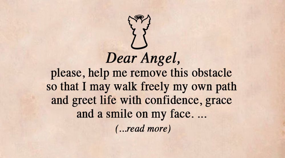 An Angelic Prayer for Overcoming Obstacles